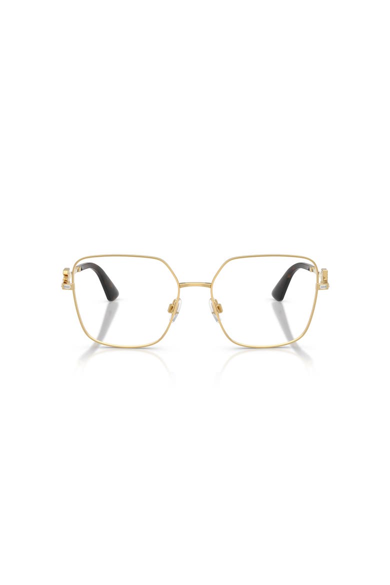 56mm Square optical glasses, Alternate, color, Gold