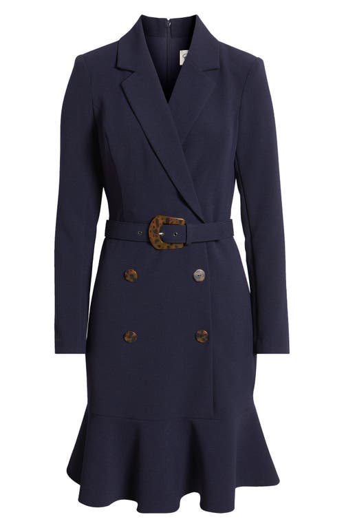 Eliza J Long Sleeve Belted Blazer Dress