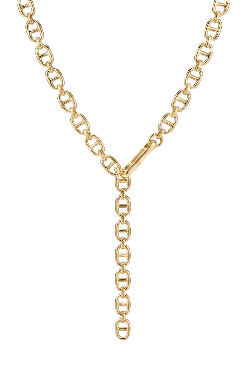 Chunky Y-Necklace, Main, color, GOLD