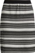 Ming Wang Stripe Knit Skirt