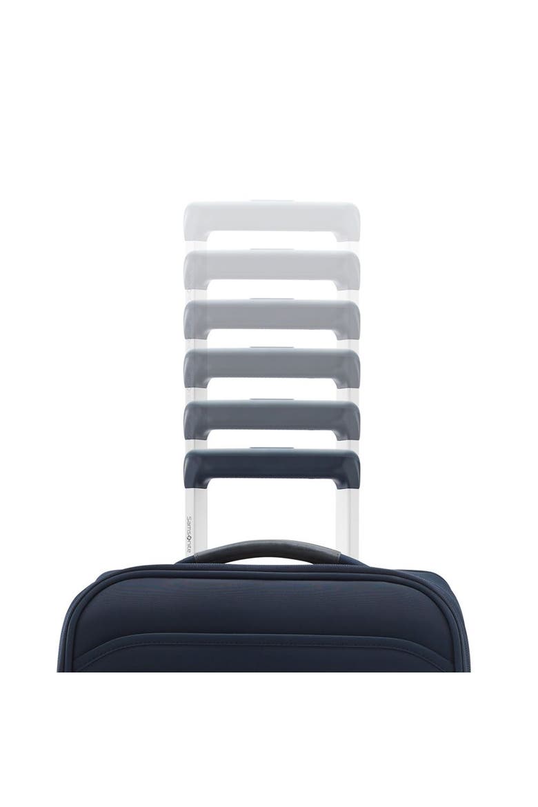 Elevation Softside Global 22" Carry On Spinner Luggage, Alternate, color, Midnight Blue