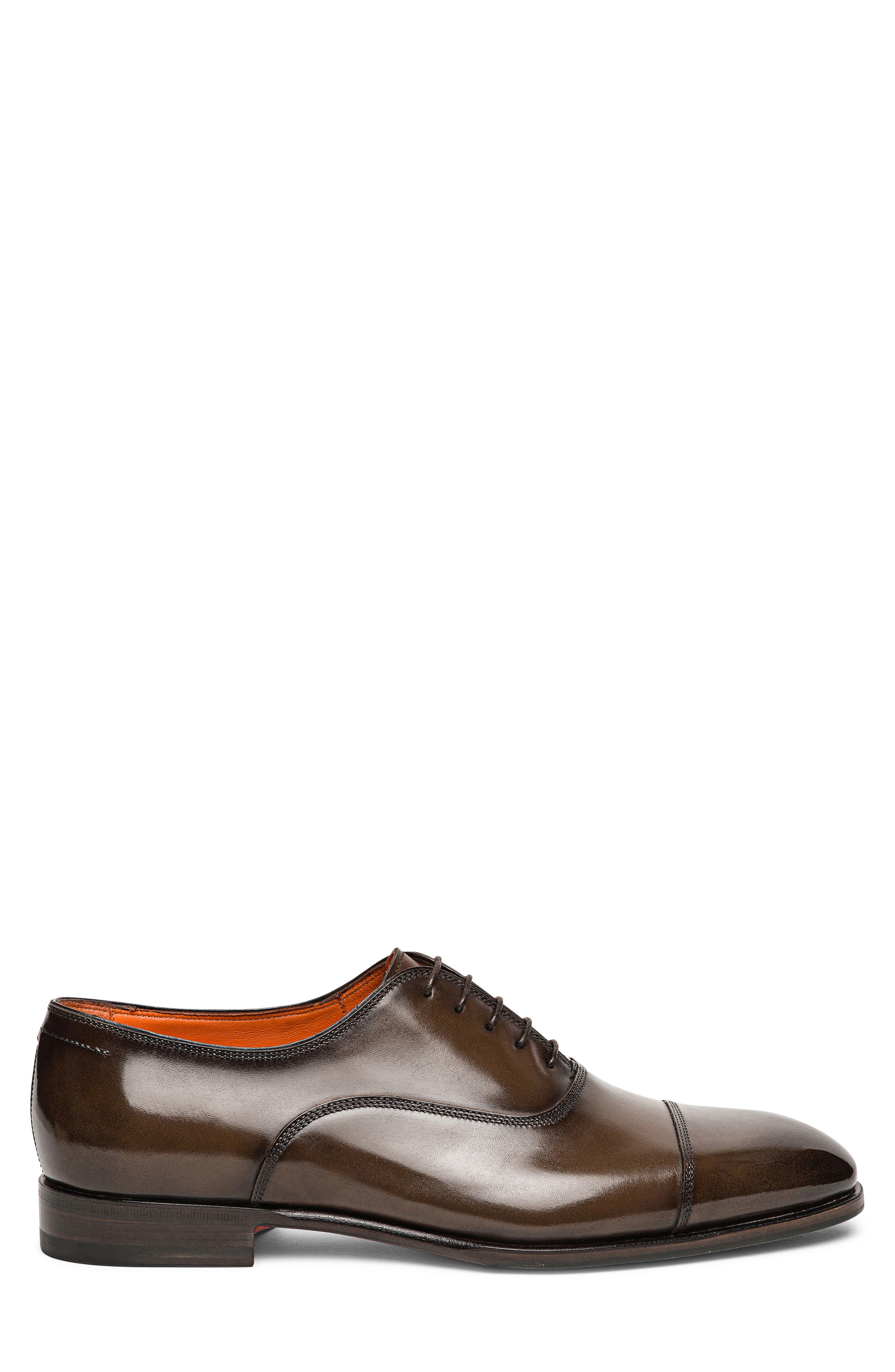 Archie Cap Toe Oxford, Alternate, color, DARK BROWN