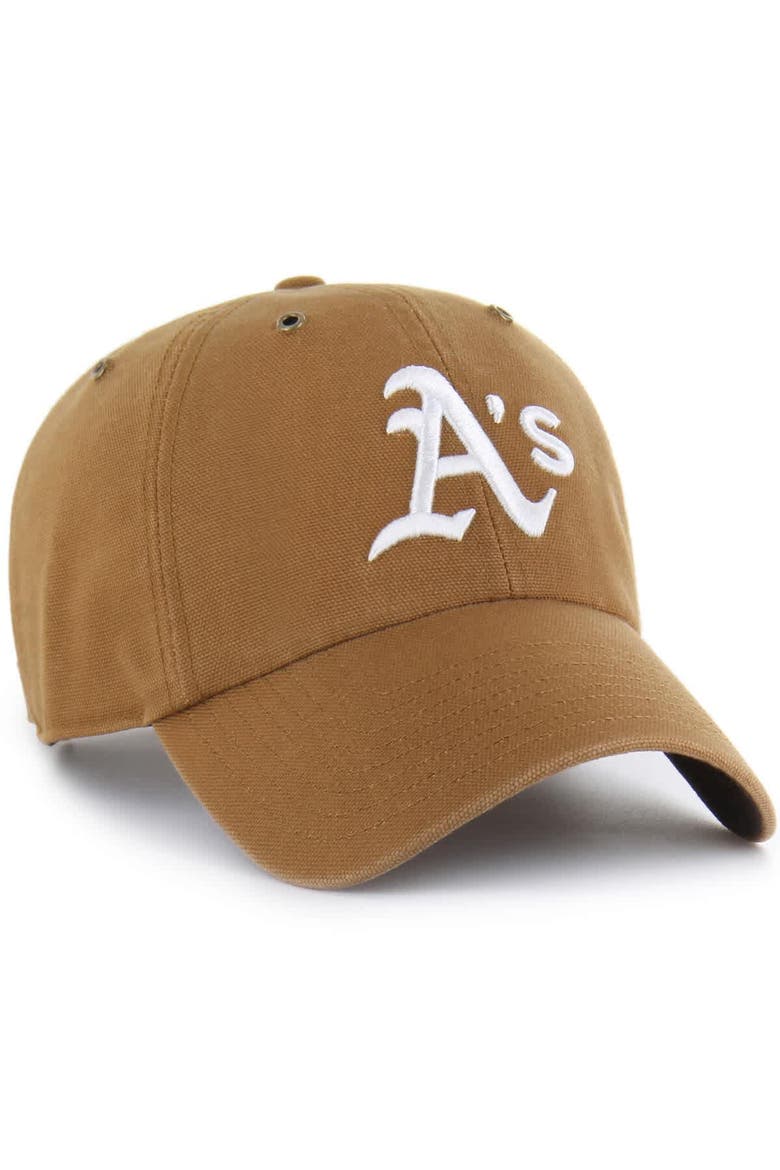 Men's Carhartt x '47  Brown Athletics Clean Up Adjustable Hat, Alternate, color, Brown