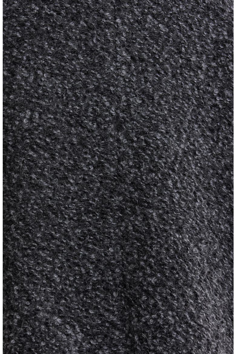Round Neck Coat, Alternate, color, CHARCOAL/ ASH