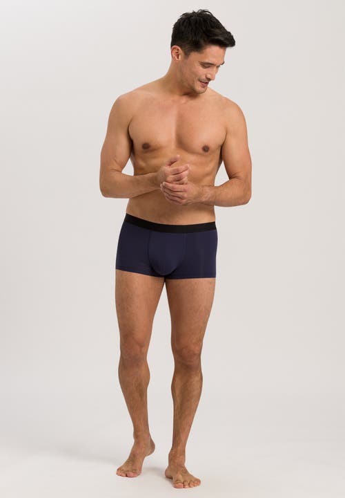 Hanro Micro Touch Boxer Brief In Midnight Navy
