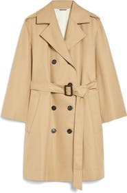 ☆WEEKEND☆直営店買付☆お洒落Trench Coat/ELODIA Weekend Max Mara Elodia Cotton-Blend Belted Trench Coat
