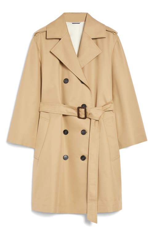 Weekend Max Mara Trench Doppiopetto Elodia Beige In Beige