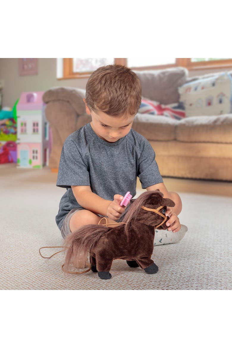 Animigos Trotting Pony Interactive Plush Toy, Alternate, color, Multicolored