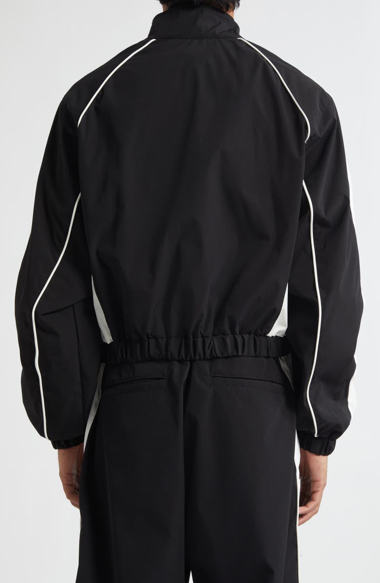 Rhude Ramona Piped Track Jacket, Alternate, color, Black / White