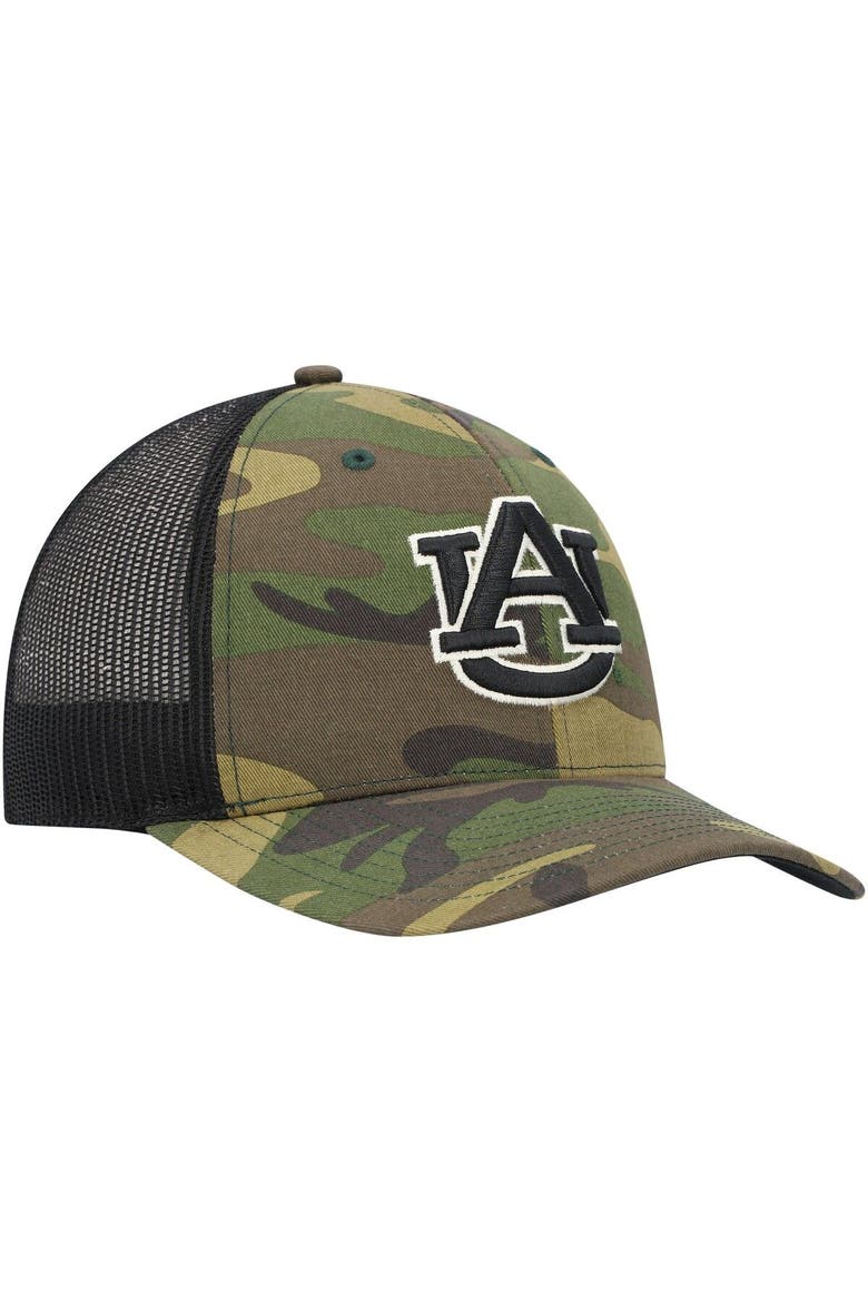 Men's '47 Camo/Black Auburn Tigers Team Logo Trucker Snapback Hat, Alternate, color, Camo