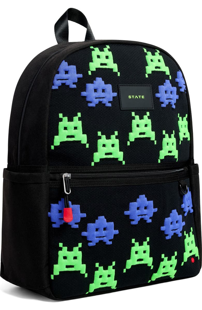STATE Bags Kids' Kane Space Invaders Backpack, Alternate, color,