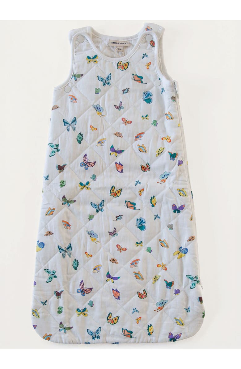 Timo & Violet Madame Butterfly Sleep Sack, Main, color, White