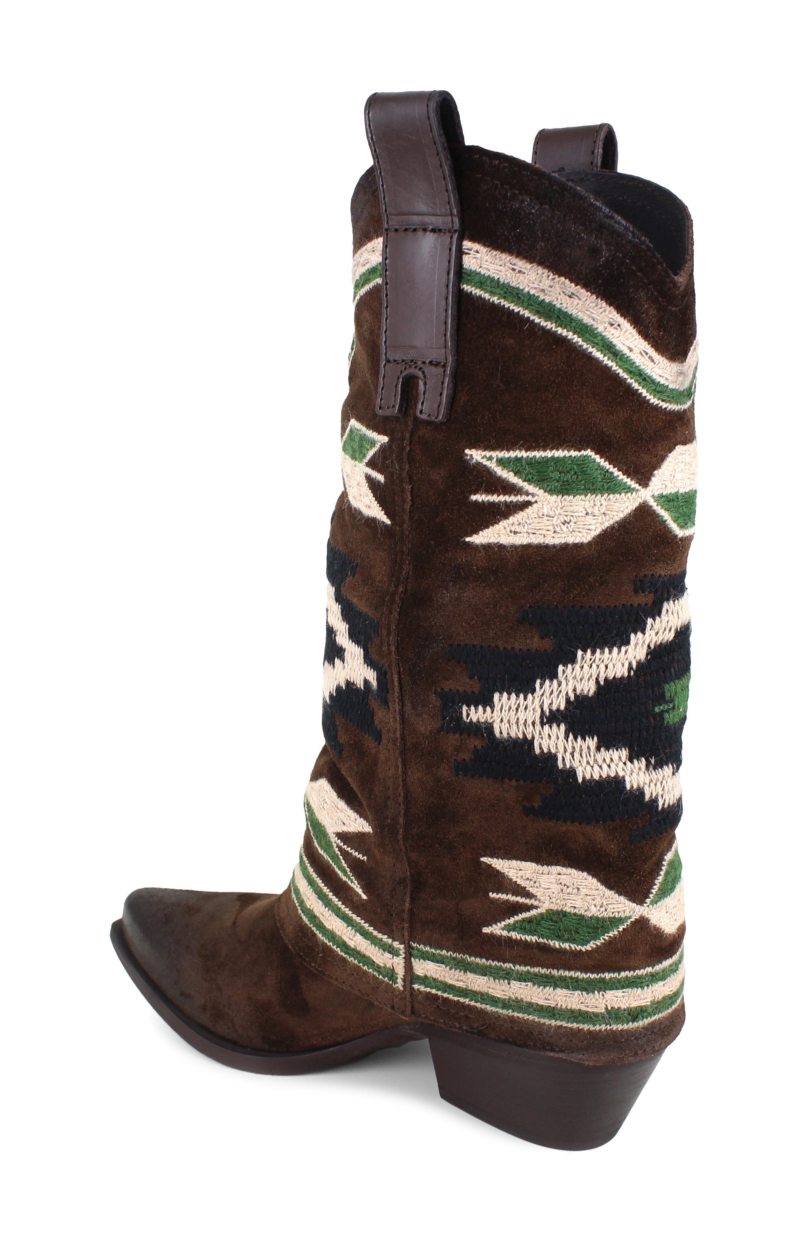 ZIGI Azra Western Boot, Alternate, color, Brown Suede