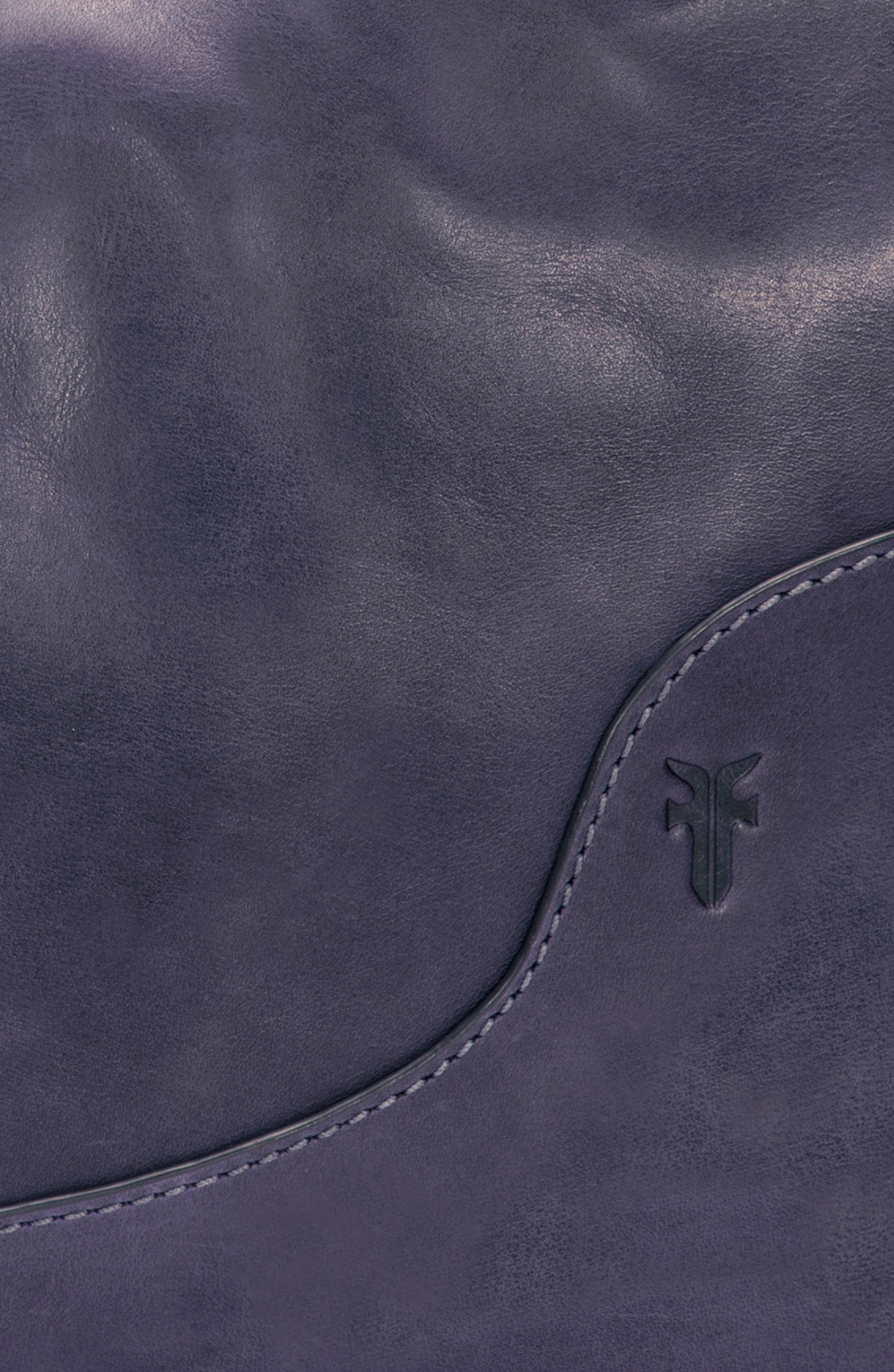 Frye Melissa Crescent Hobo Bag, Alternate, color, Eggplant