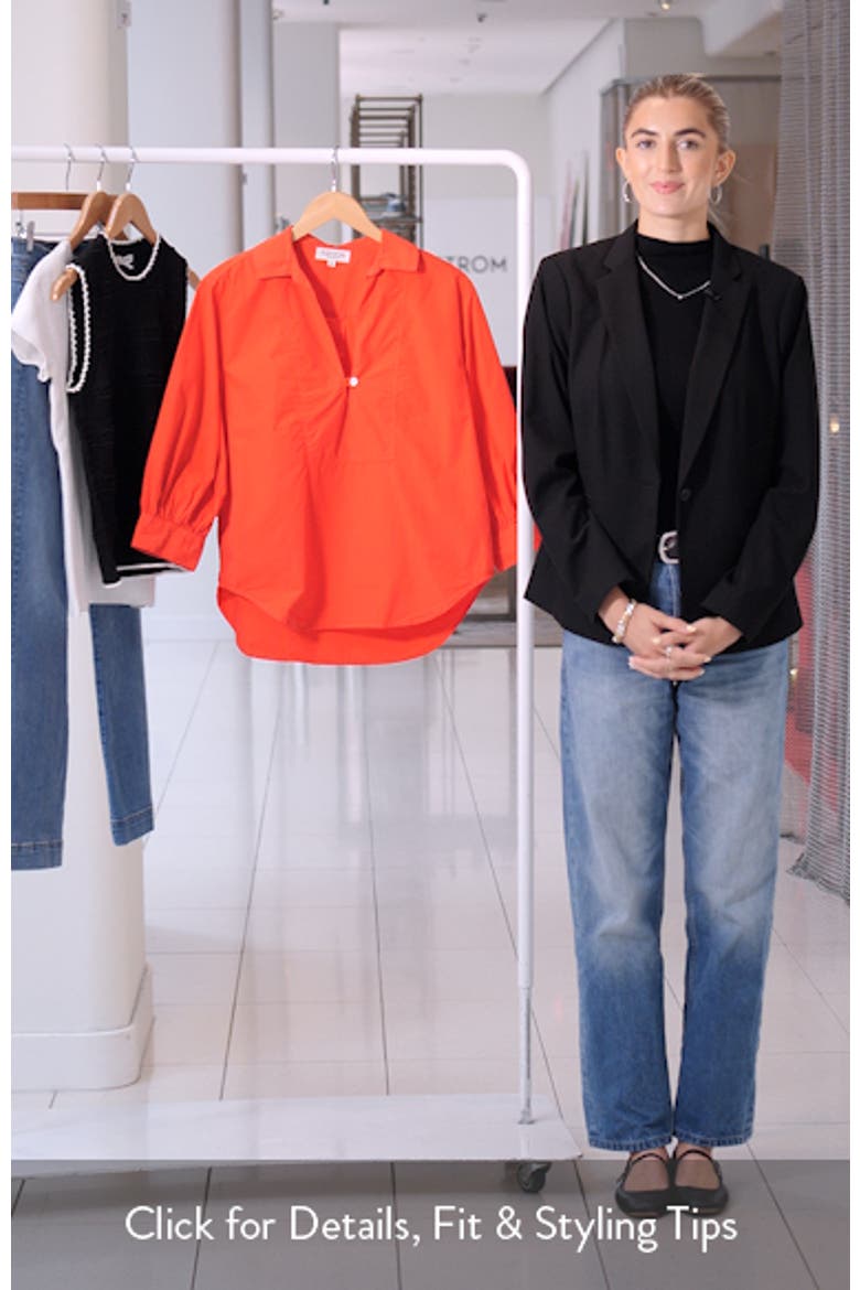 Everlee Pima Cotton Popover Top video