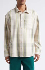 The Elder Statesman Cashlite Plaid Wool & Cashmere Overshirt