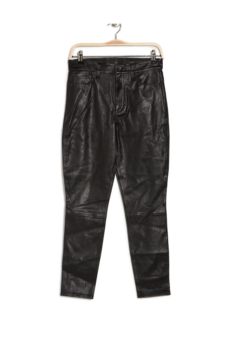 Nina High Rise Skinny Ankle Jeans, Alternate, color, BLK