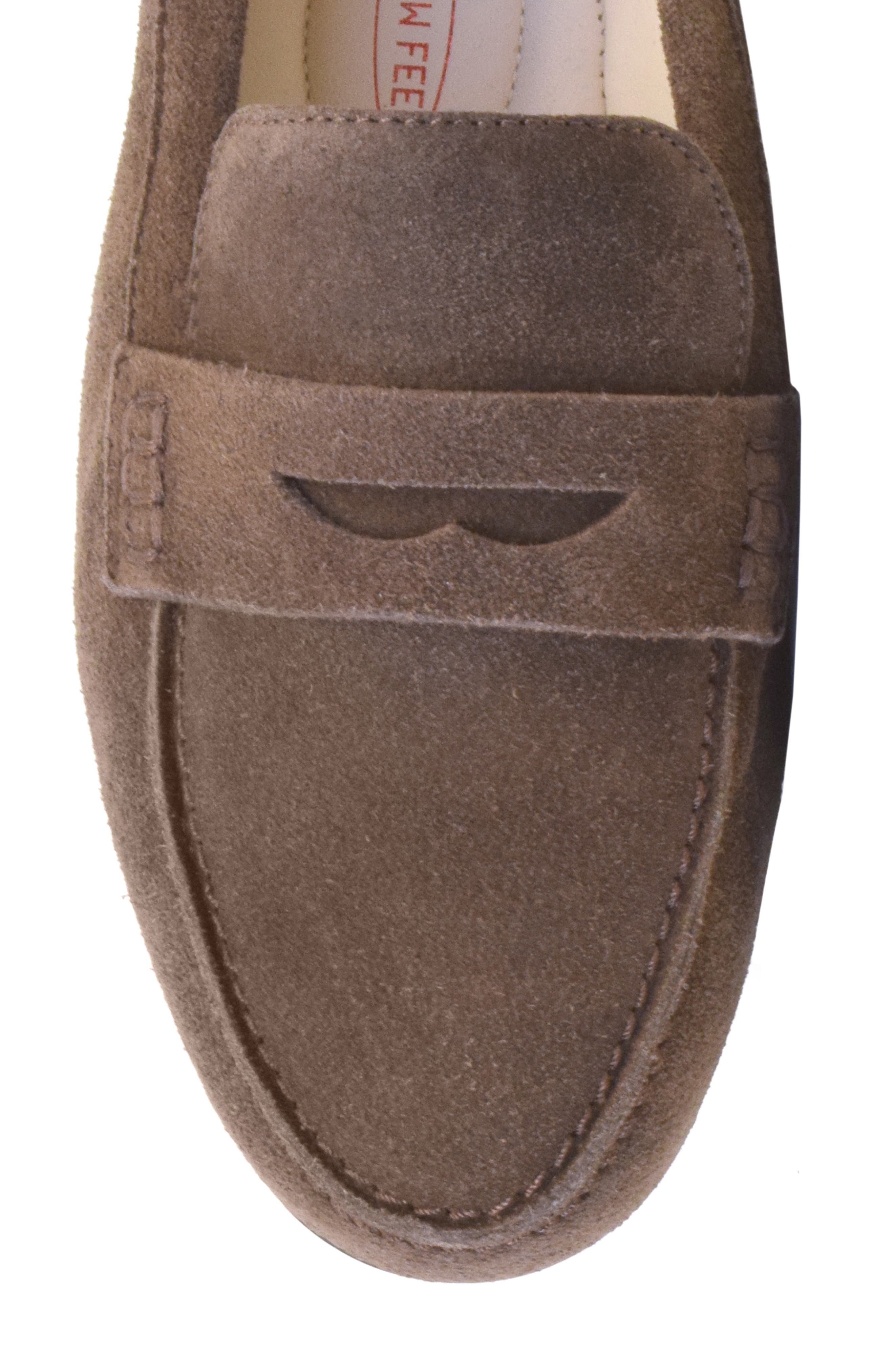 Dominic Penny Loafer, Alternate, color, BARK SUEDE