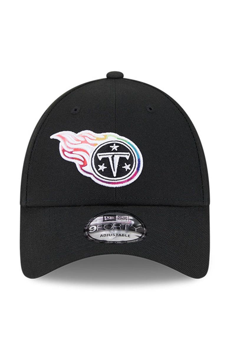 New Era Men's New Era Black Tennessee Titans 2023 NFL Crucial Catch 9FORTY Adjustable Hat, Alternate, color, Black