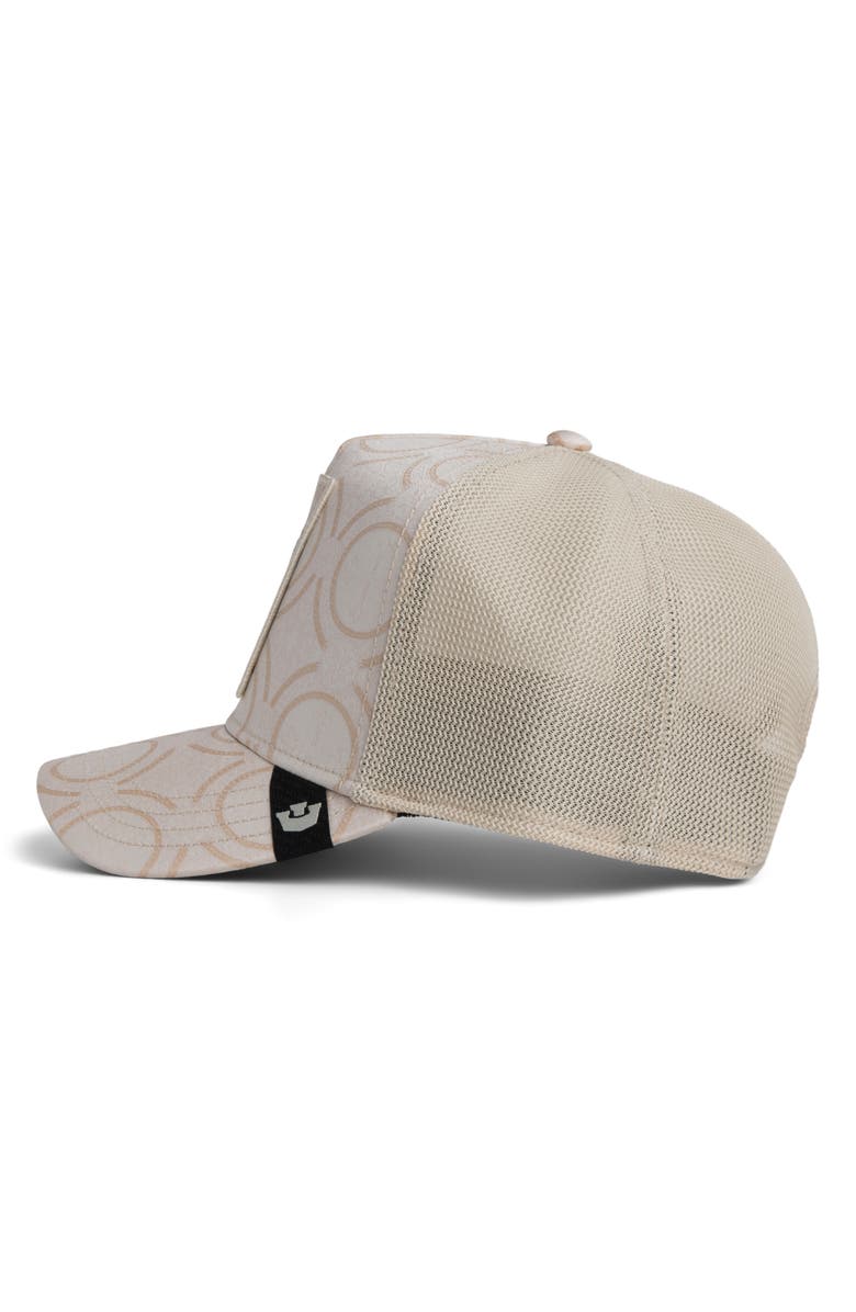 Goorin Bros. Holy Cow Jacquard Snapback Trucker Hat, Alternate, color, Chalk