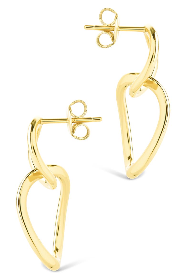 Cruz Double Link Drop Earrings, Alternate, color, GOLD