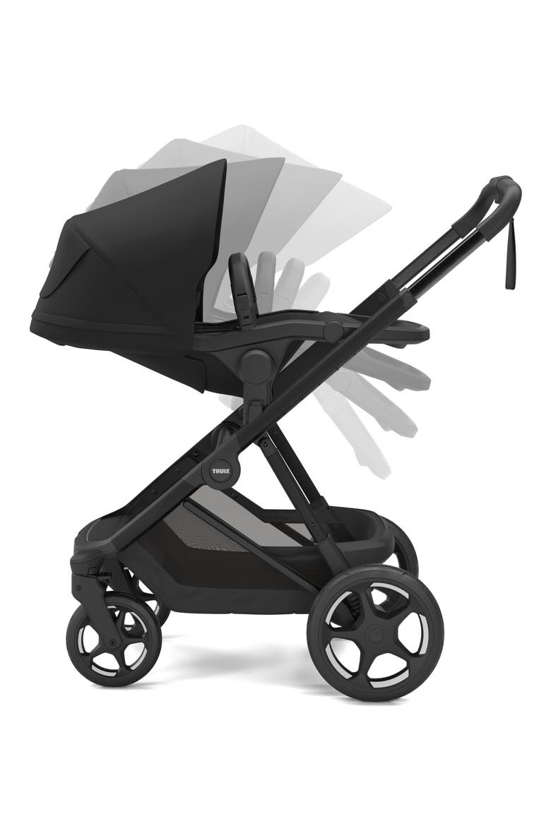 Charm Stroller and Bassinet, Alternate, color, BLACK