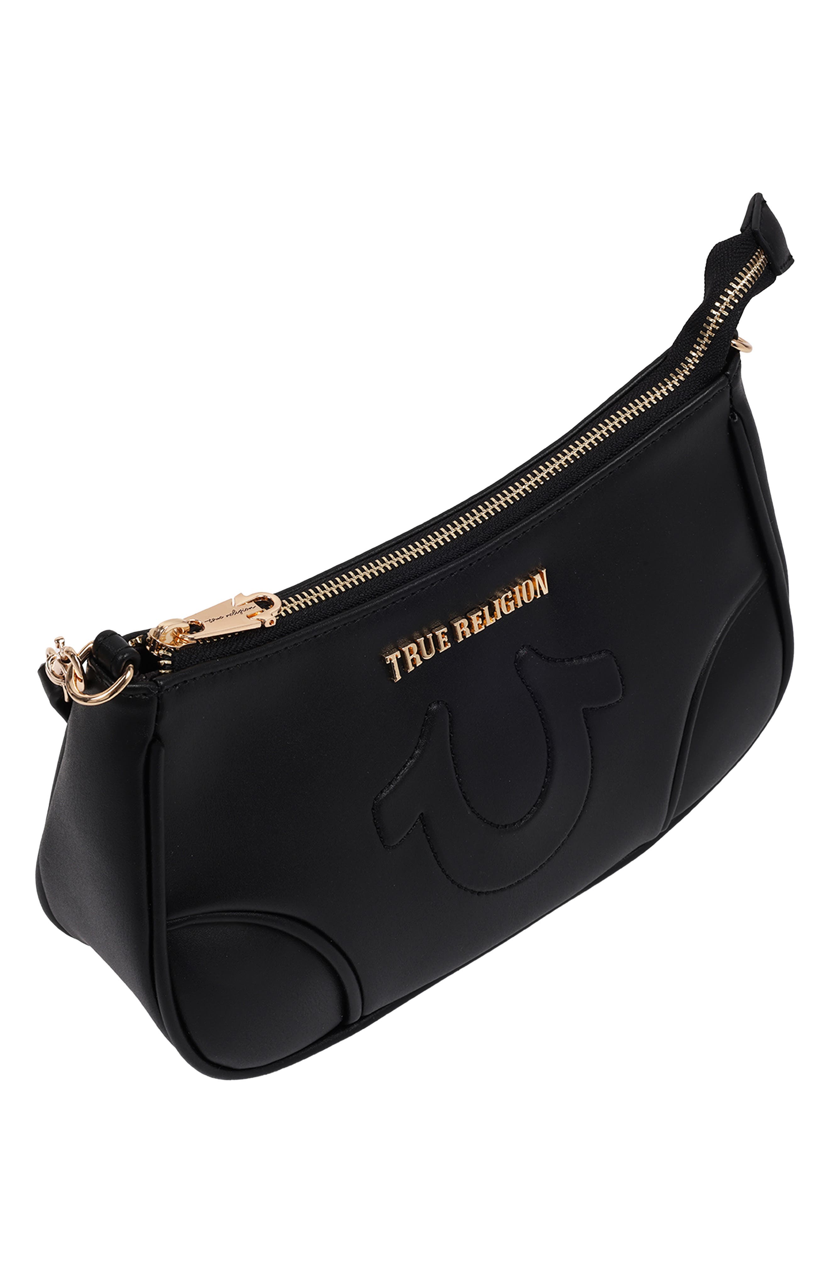 True Religion Punto Logo Shoulder Bag, Alternate, color, 