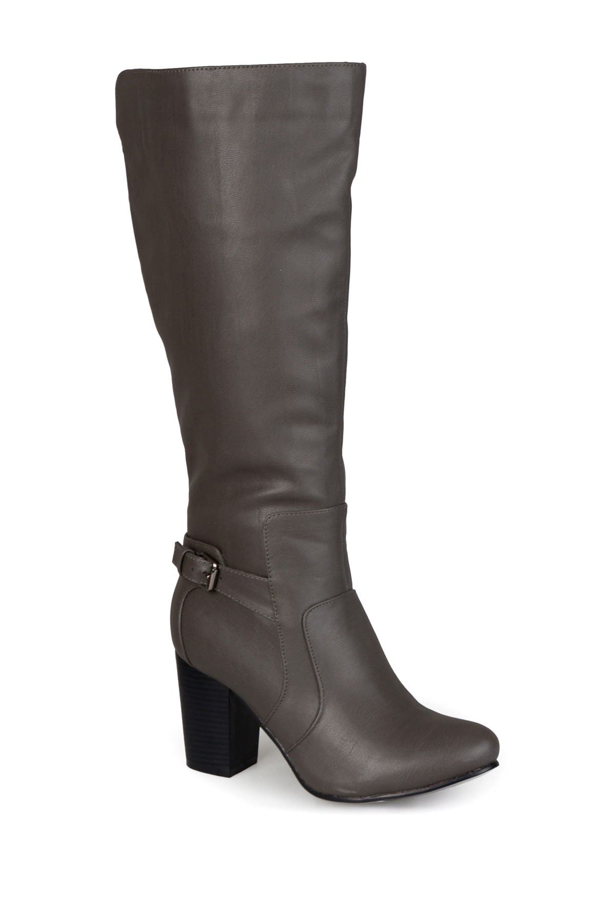 Journee Collection JOURNEE Carver Heeled Tall Boot, Alternate, color, Grey
