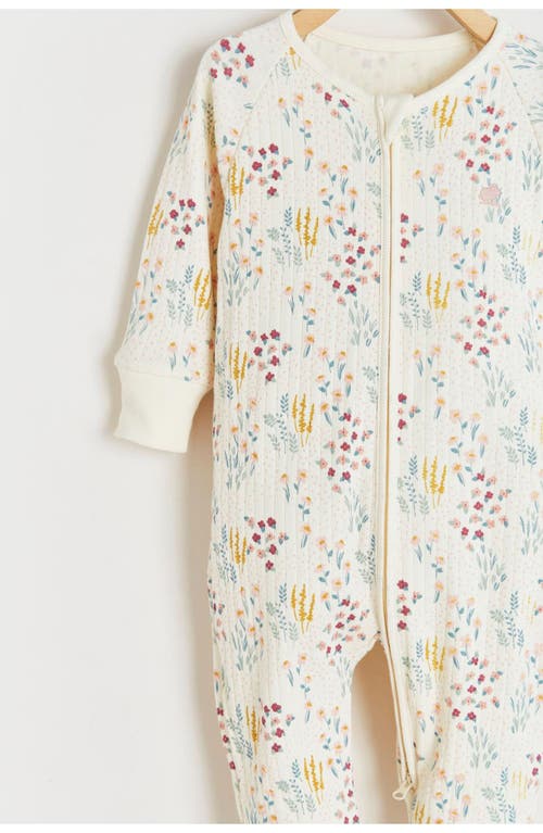 Babycottons Chloe One-piece Snug Pajamas In Multicolor