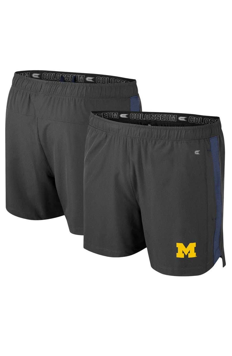 COLOSSEUM Men's Colosseum Charcoal Michigan Wolverines Langmore Shorts, Main, color, 