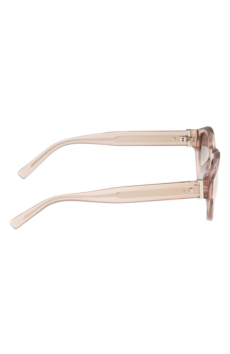 ABERCROMBIE & FITCH 49mm Round Sunglasses, Alternate, color, Shiny Beige / Smoke Blush