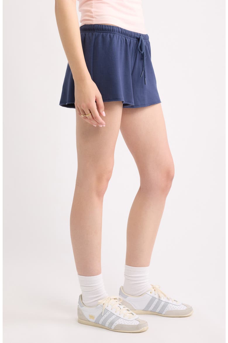 Narrow Drawstring Sweat Shorts, Alternate, color, NAVY INDIGO