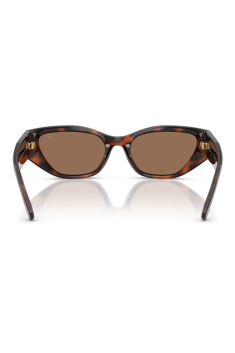 55mm Butterfly Sunglasses, Alternate, color, LIGHT HAVANA / BROWN