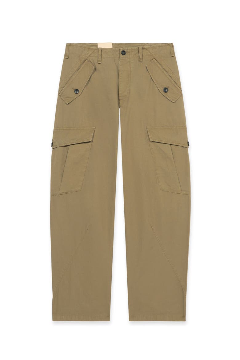 Jesla Cargo Canvas Parachute Trousers, Main, color, SAGE