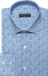 MASUTTO Pirlo Print Button-Up Long Sleeve Shirt