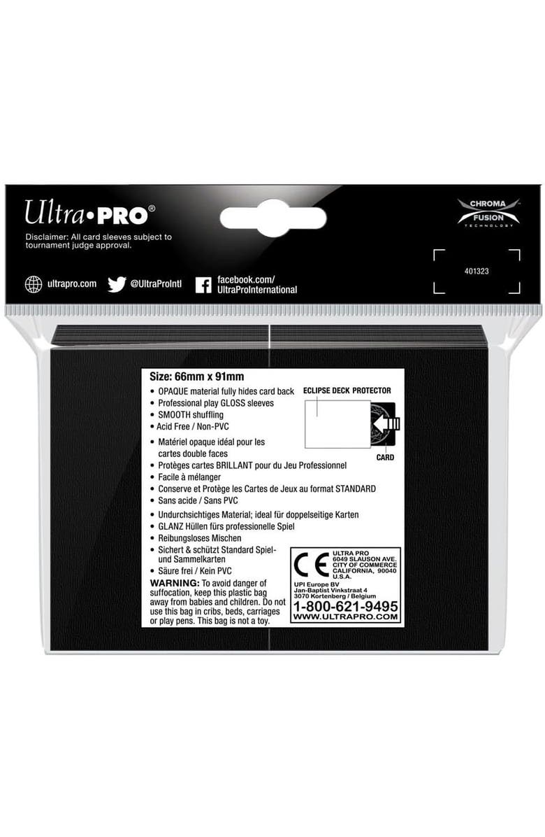 Ultra PRO Eclipse Standard Deck Protector Sleeves Pro Gloss 100Ct, Alternate, color, Multicolored