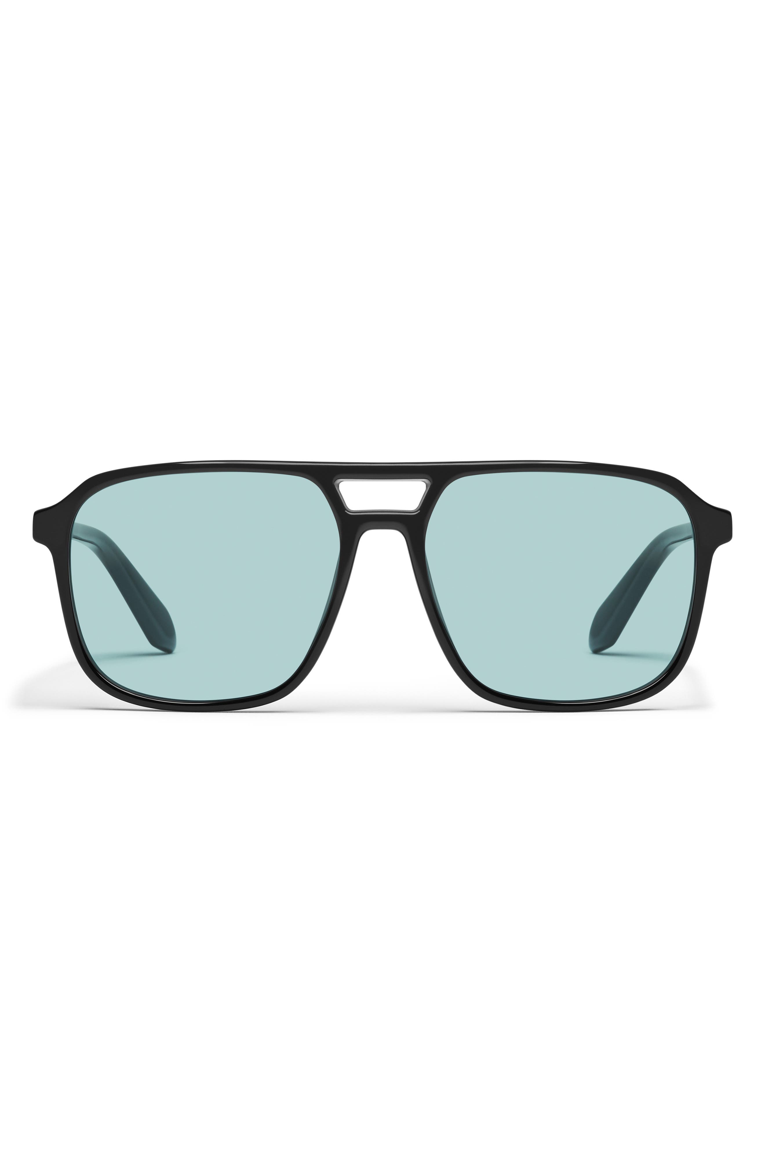 Quay On The Fly 57mm Aviator Sunglasses In Black