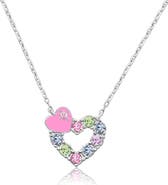 Chanteur Kids' Heart Crystal Pendant Necklace