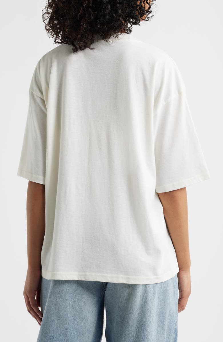 Vinyl Icons Fresh Cherries V-Neck Graphic T-Shirt, Alternate, color, Marshmallow