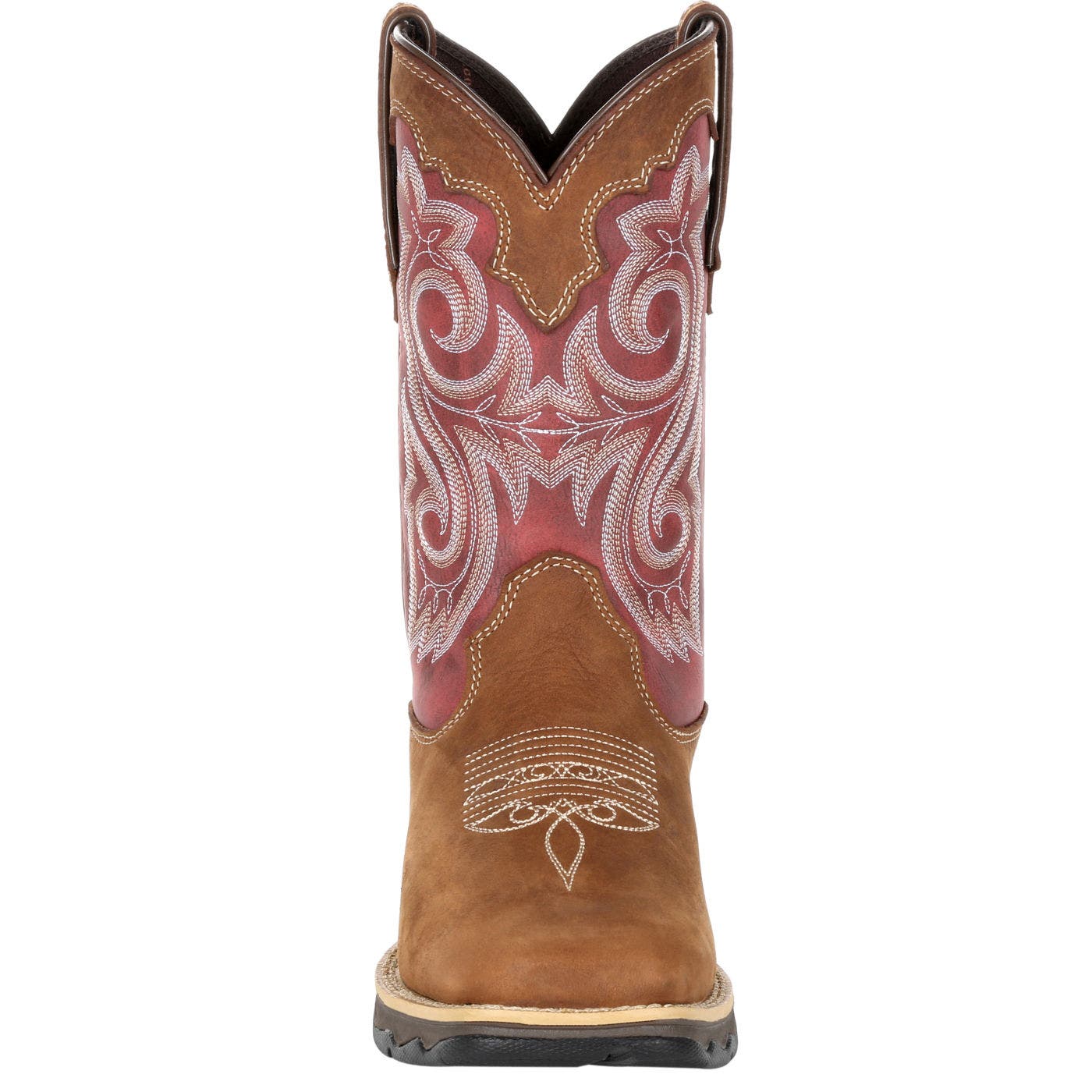 DURANGO Women
s Red Western Boot, Alternate, color, Briar Brown And Rusty Red