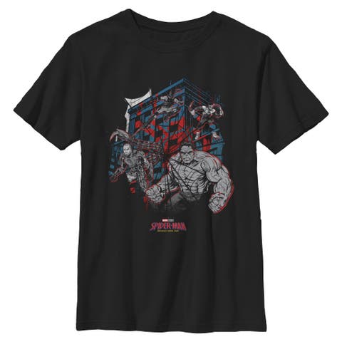 Boy's Spider-Man Brand New Day Villains in Spidey Web  Graphic T-Shirt