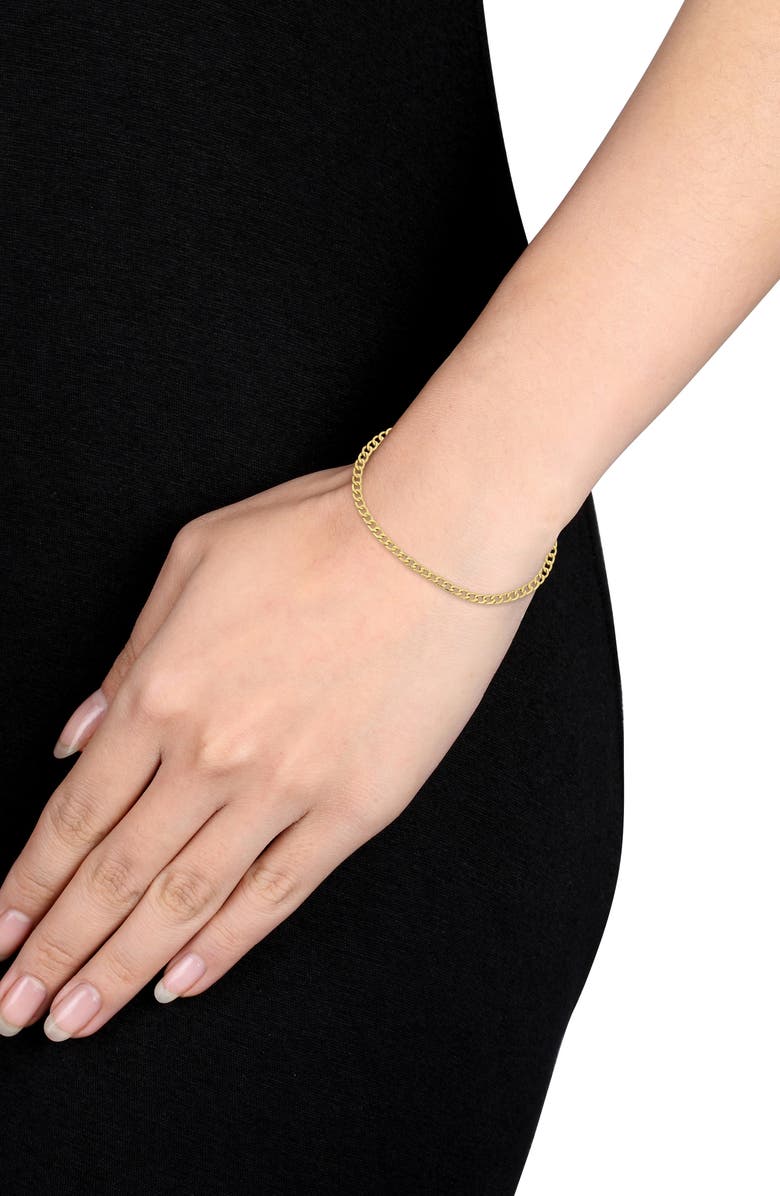 DELMAR Curb Link Bracelet, Alternate, color, Gold