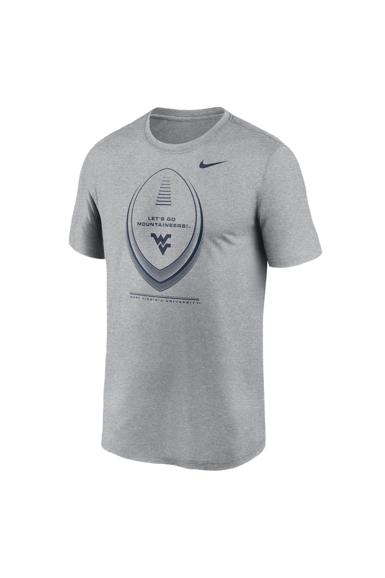 Men's Nike Gray West Virginia Mountaineers Primetime Legend Football Icon Dri-FIT T-Shirt, Alternate, color, Gray