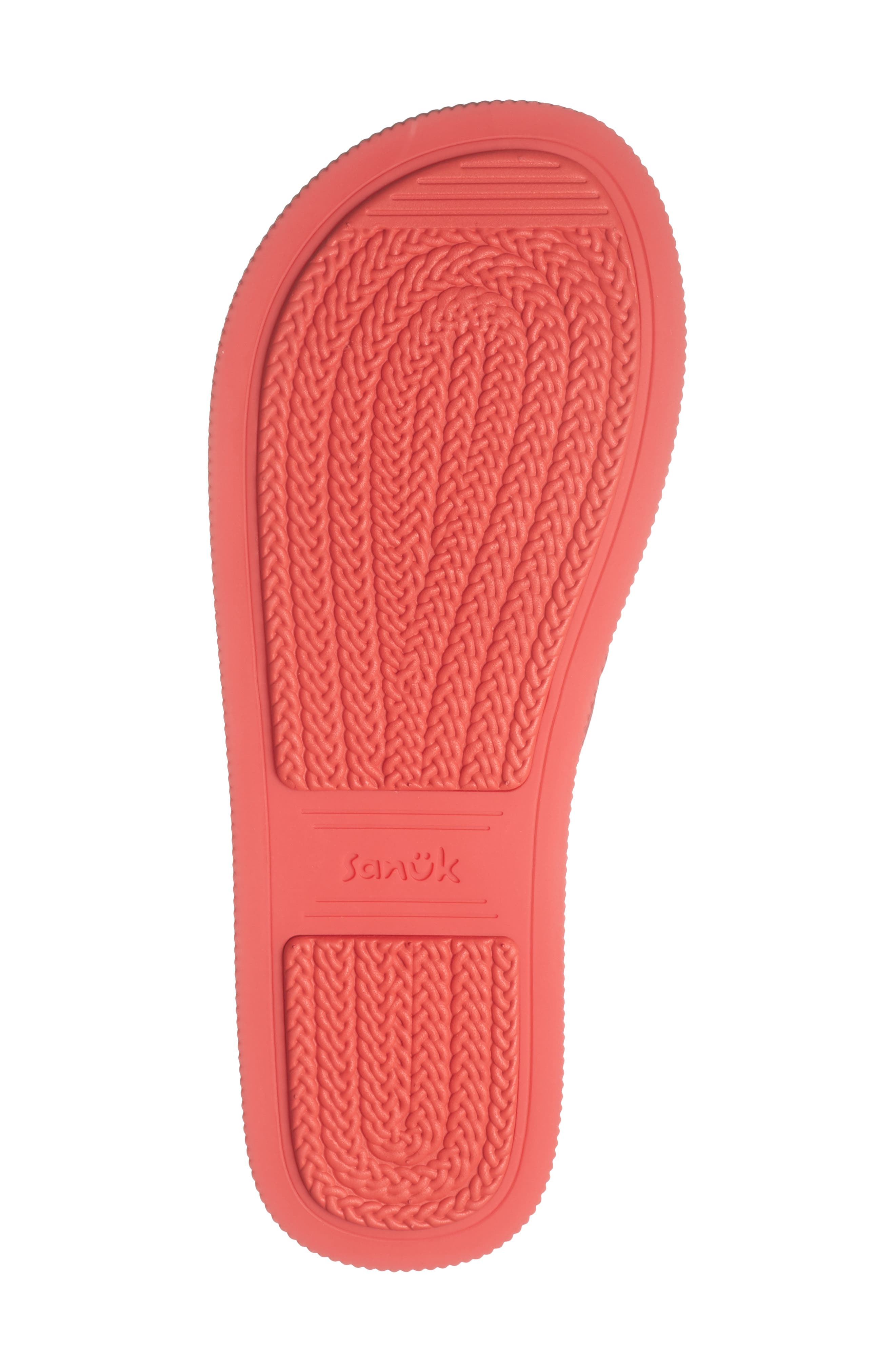 Sunshine Platform Flip Flop, Alternate, color, BITTERSWEET RED