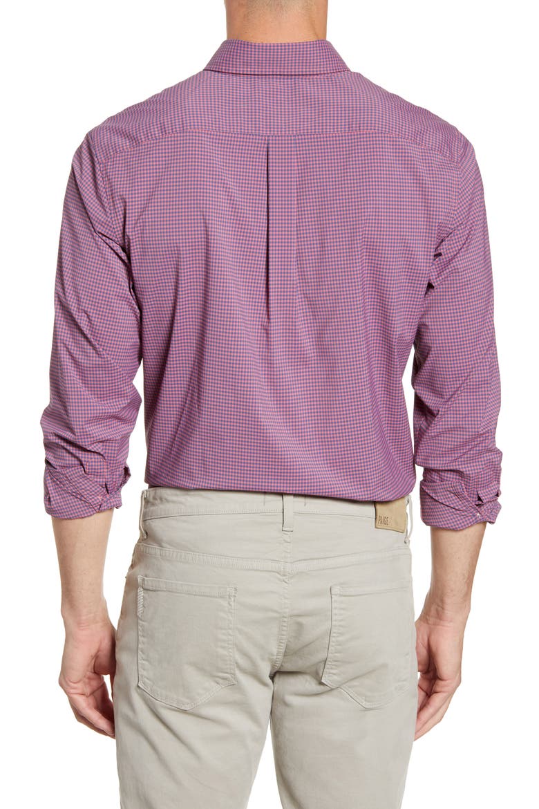 Tucker Classic Fit Check Button-Down Performance Shirt, Alternate, color, MARINER