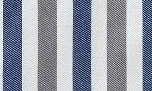 1863 By Eterna Slim Fit Stripe Non-iron Cotton Twill Dress Shirt In Multi