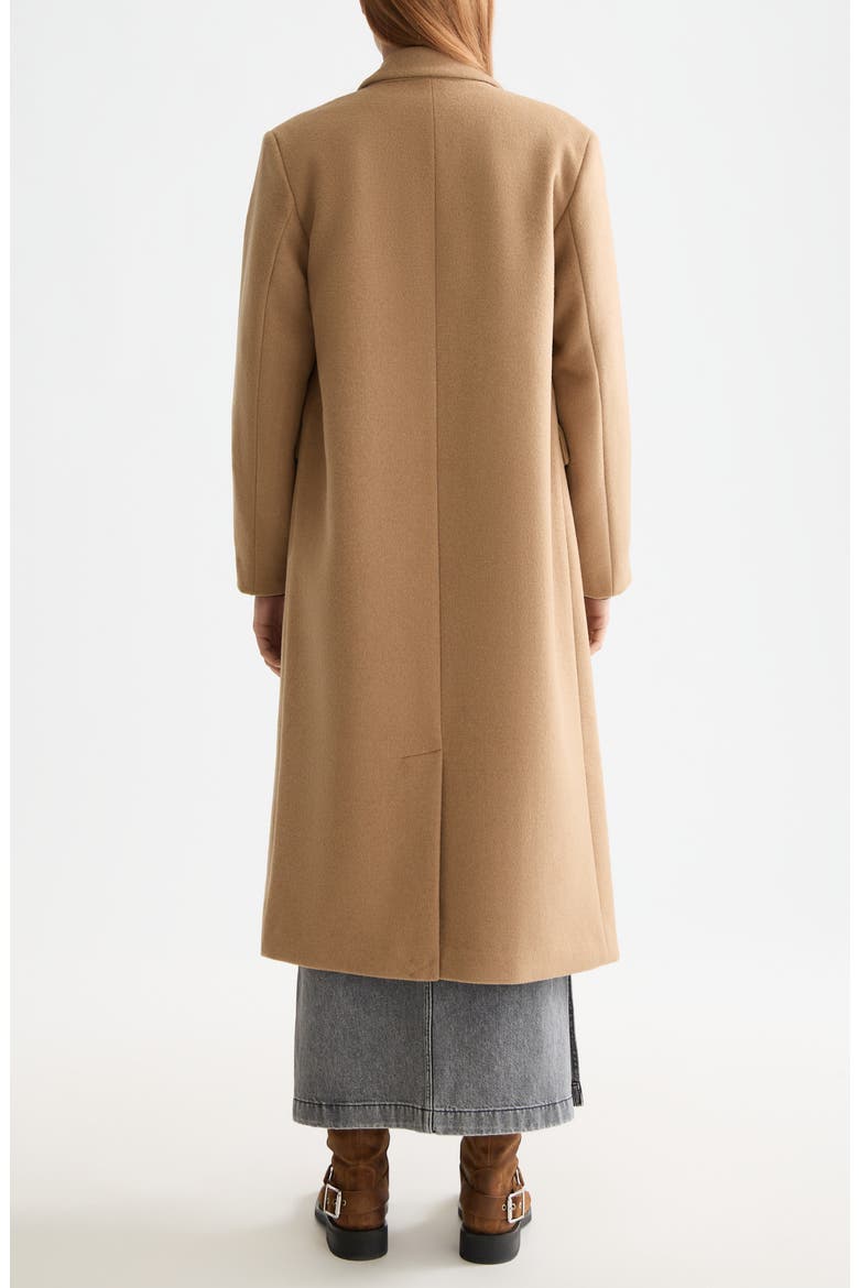 Double Breasted Coat, Alternate, color, TANNIN