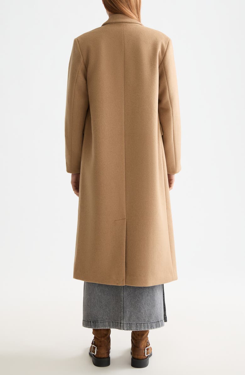 Scotch & Soda Double Breasted Coat, Alternate, color, Tannin