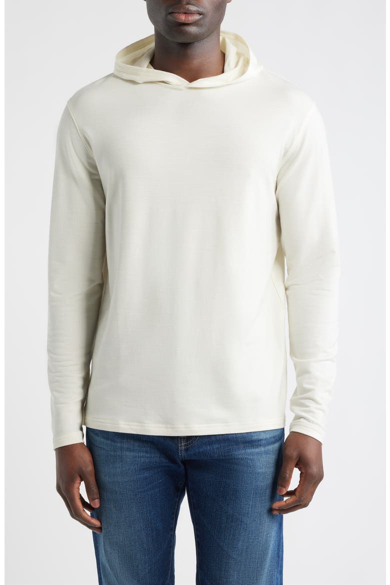 Crown Crafted Excursionist Flex Merino Wool Blend Hoodie, Main, color, ALMOND