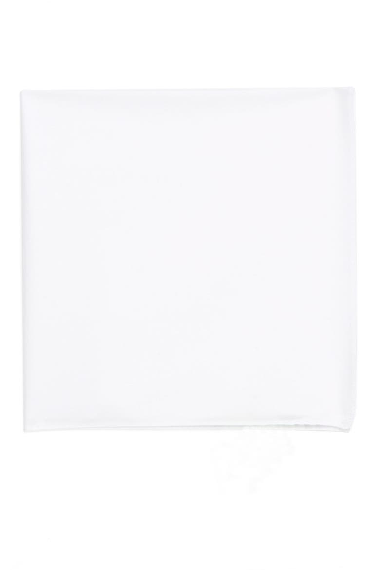 Cotton Pocket Square, Main, color, WHT